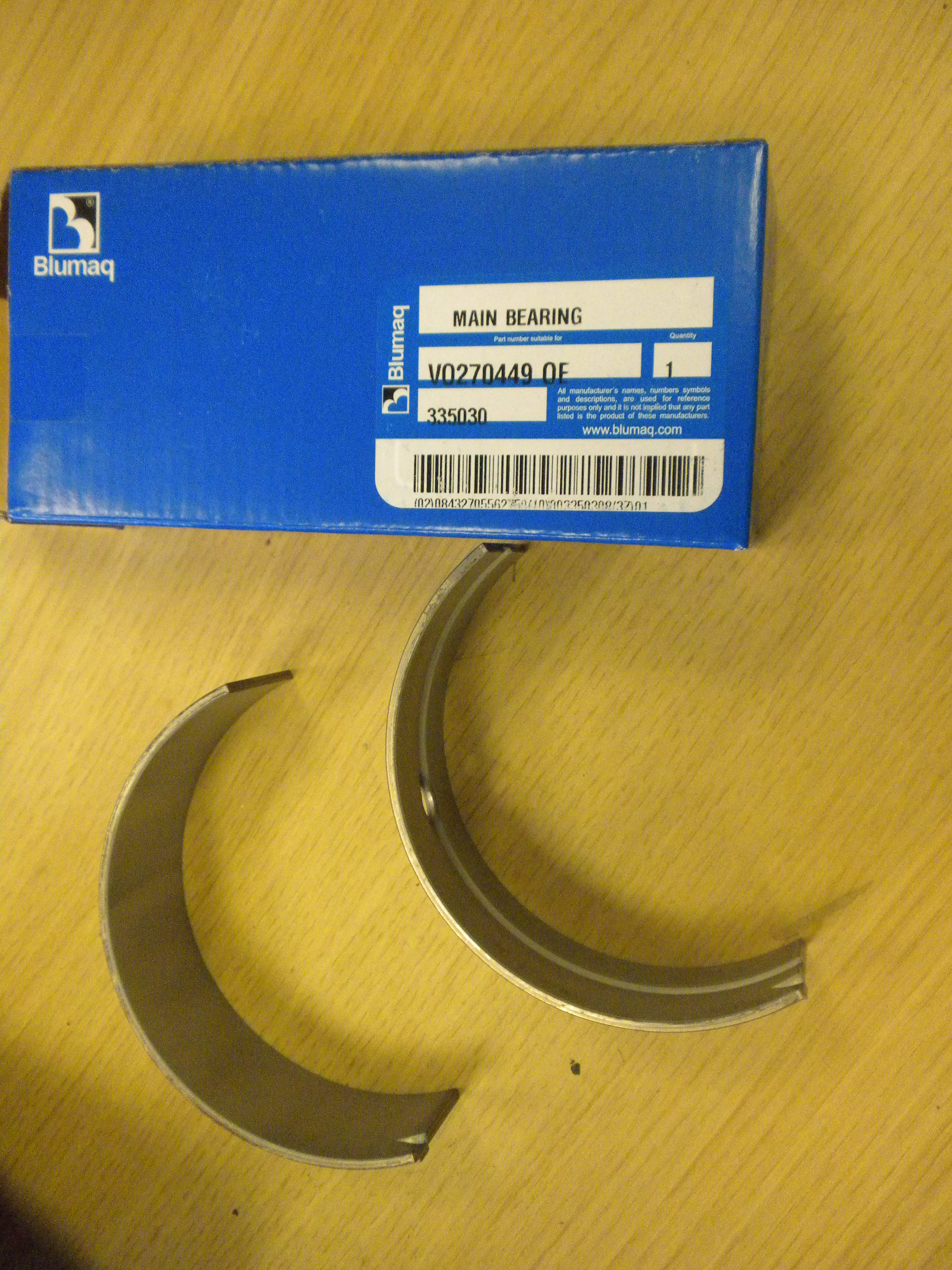 Crankshaft main bearing Blumaq VOE270449